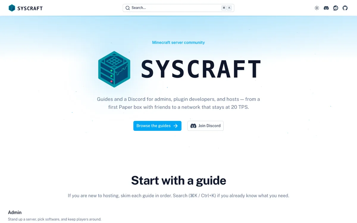 Syscraft wiki